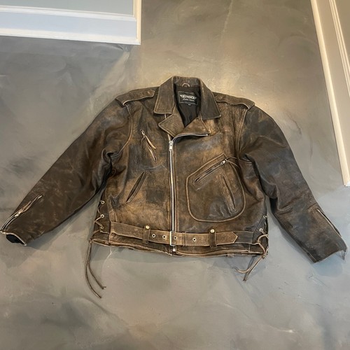 Vtg unik leather distressed - unik,